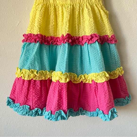 Emily Rose Multicolored Sun Dress with Ruffles Butterflies Bows Little Girls - Picture 4 of 6